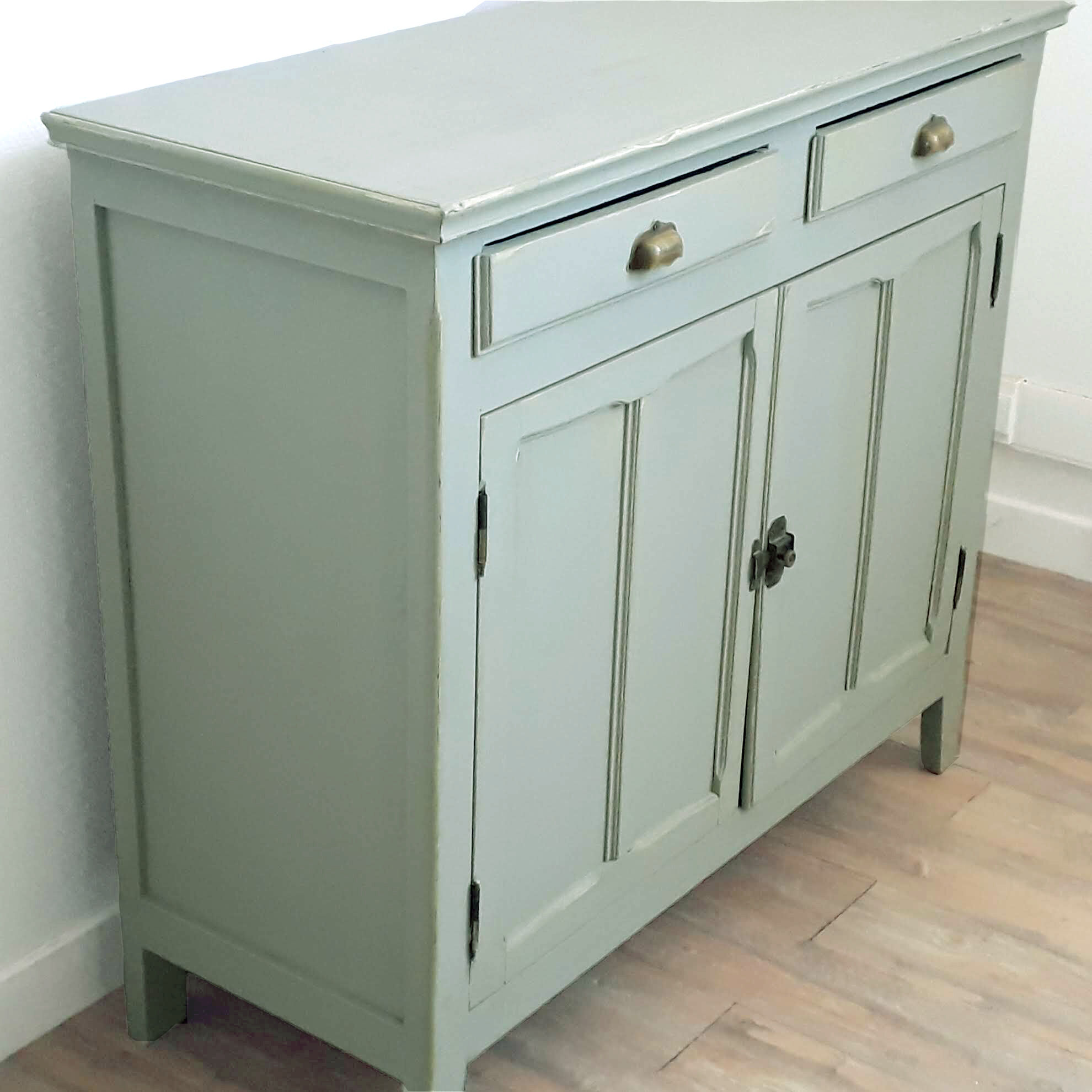 Buffet 2 doors green powder