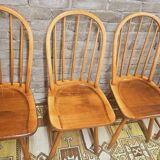 Set of 4 vintage Danish chairs 1970
