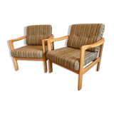 Pair of vintage armchairs midcentury Walter Knoll