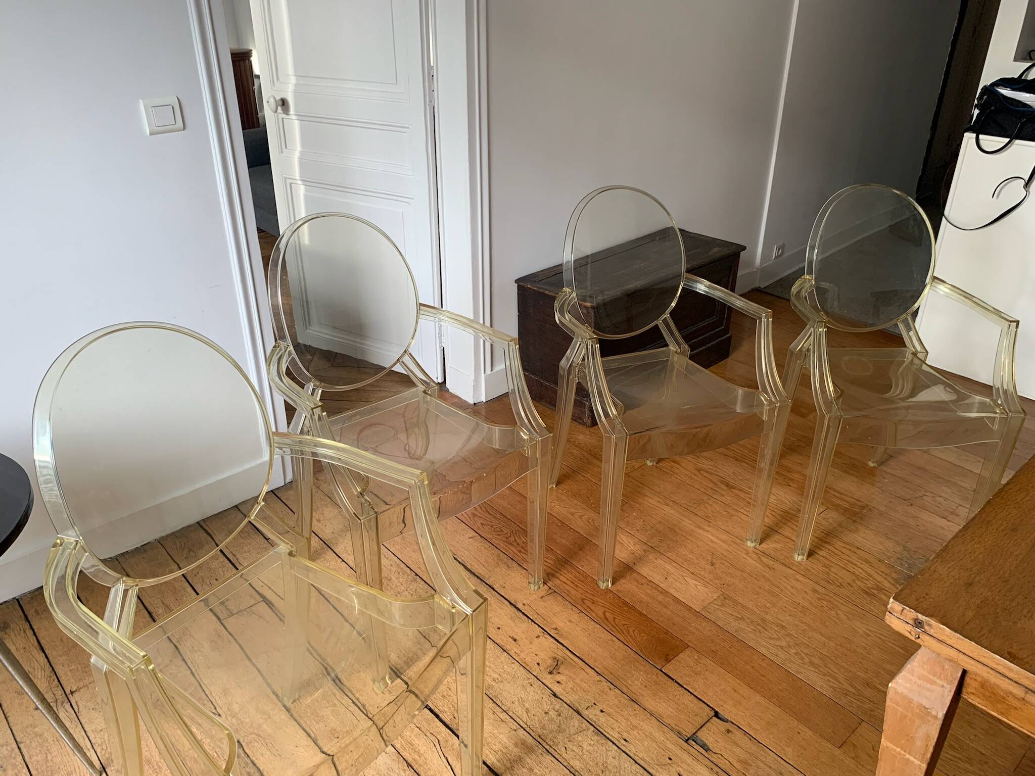 4 Kartell Louis Ghost Chairs
