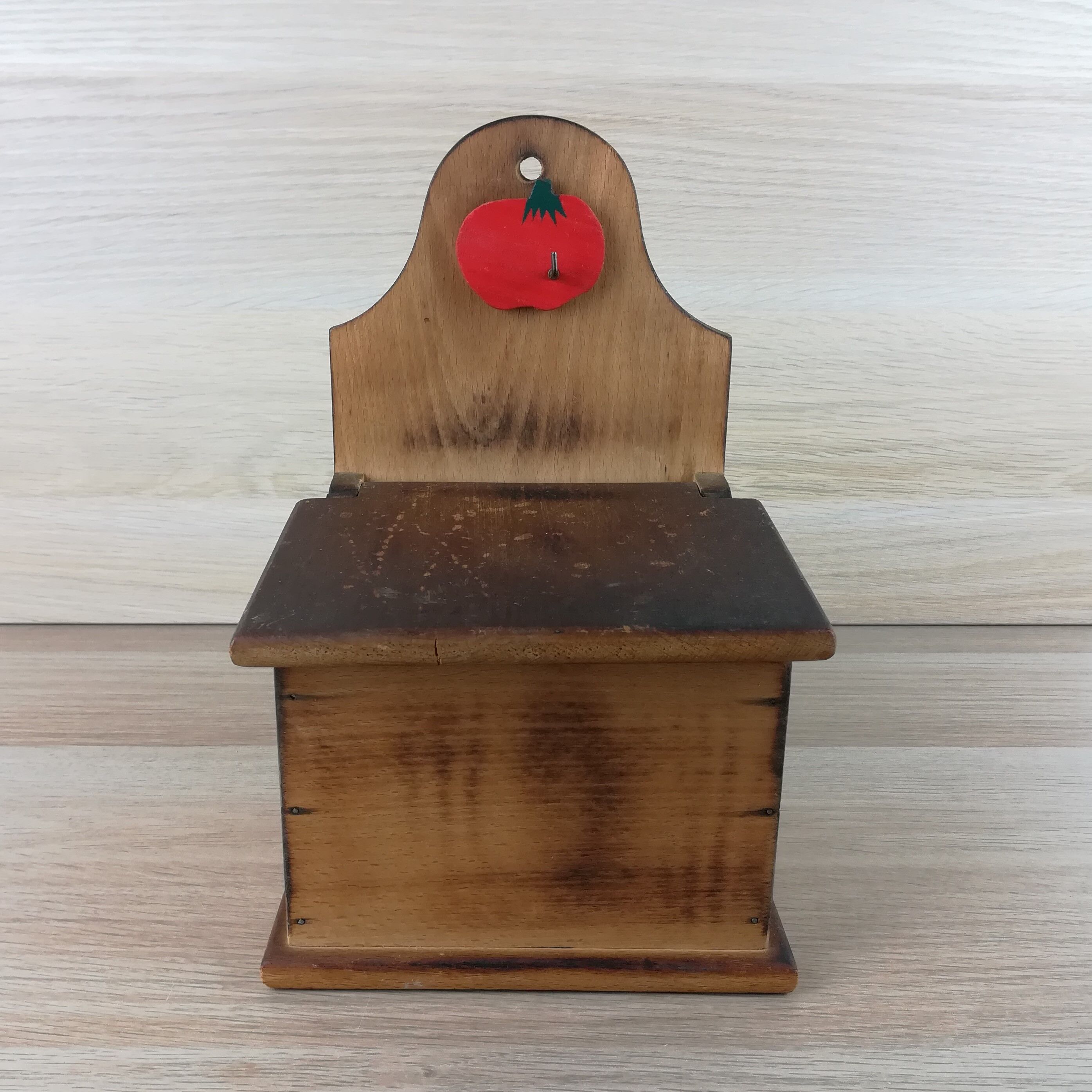 Wooden salt or match box