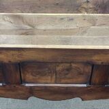 Oak and chestnut storage bench from the late 19th century