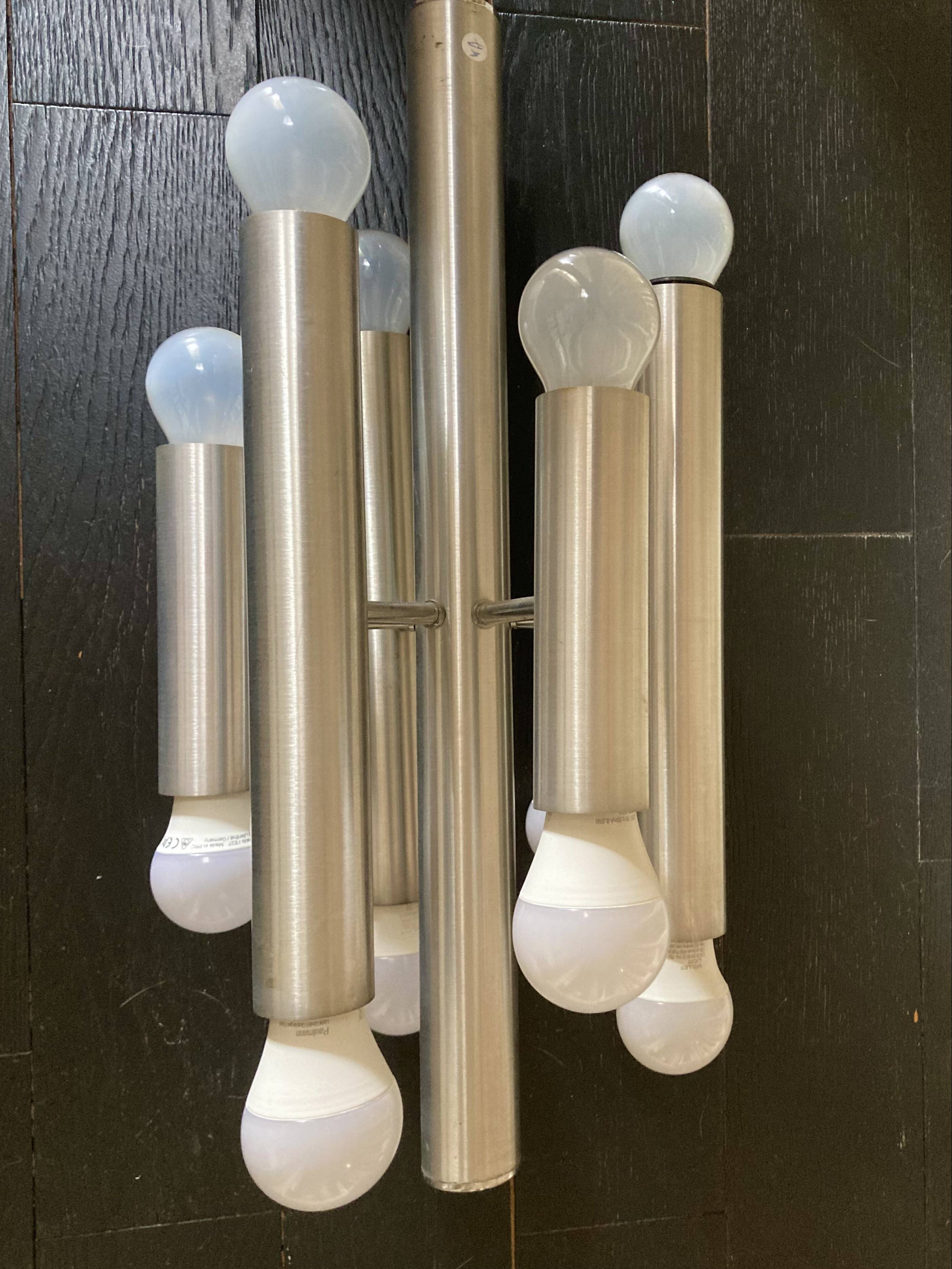 Sciolari chandelier in chrome metal