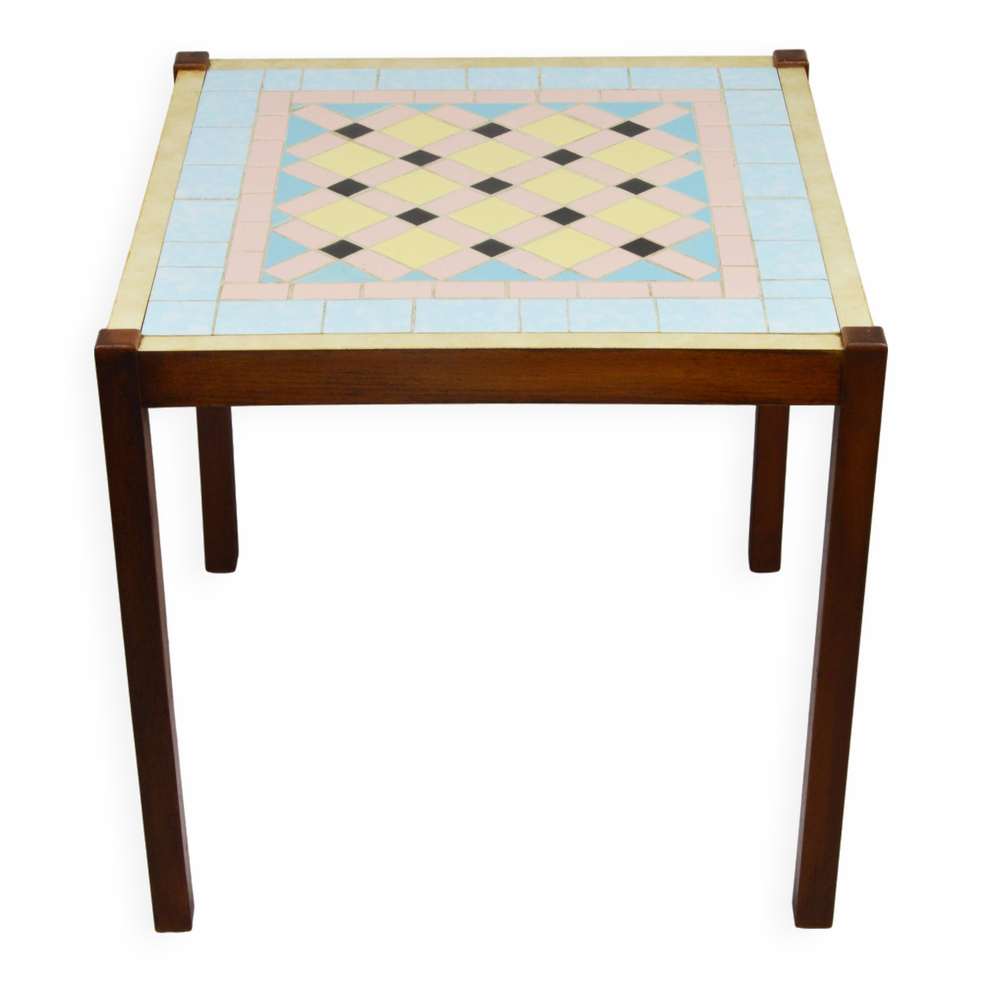 Table basse en mosaïque, années 1970