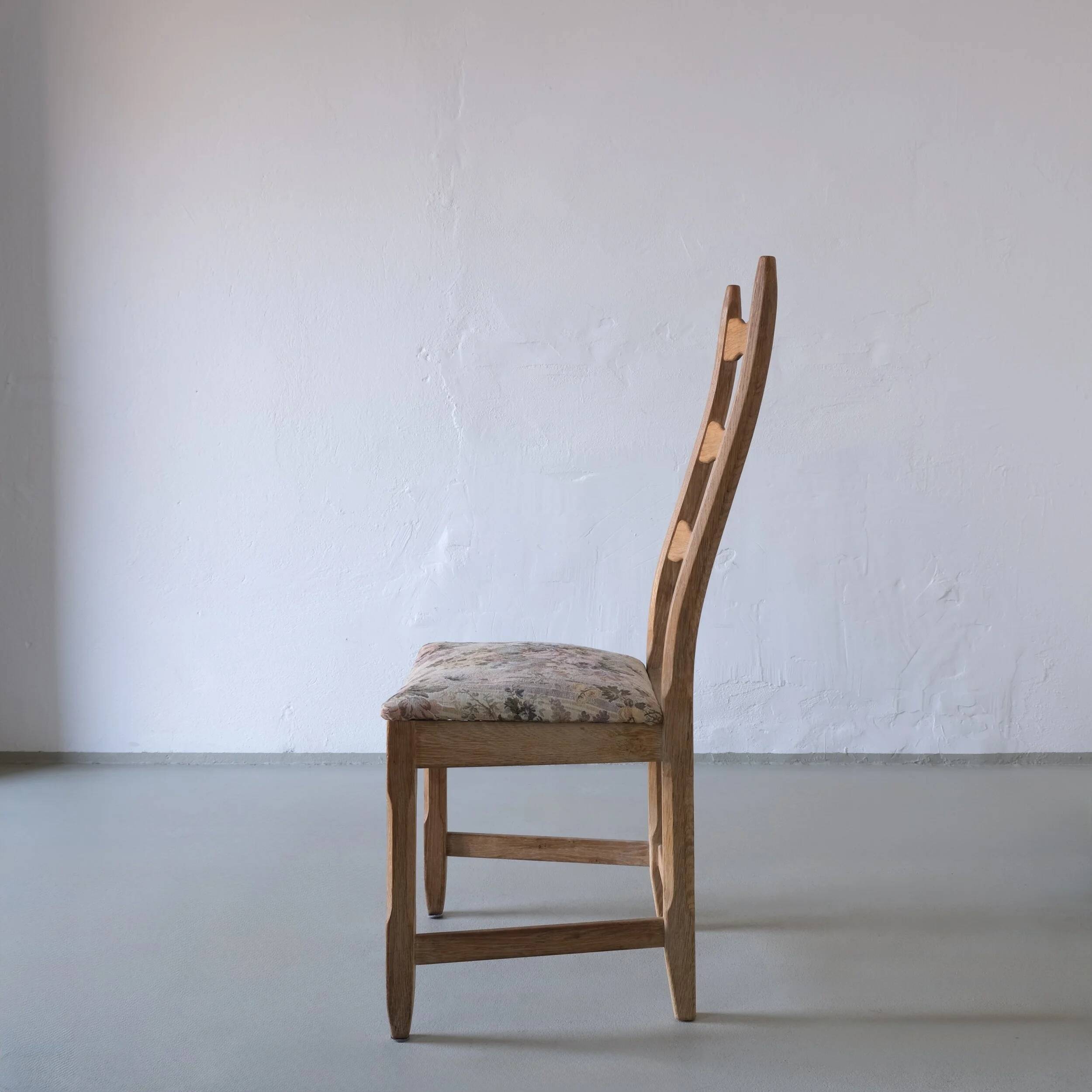 4 ladder back dining chairs by Henning Kjaernulf | Denmark | 1950s