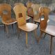 Suite of 6 vintage chairs Baumann model "Gentiane" 50s