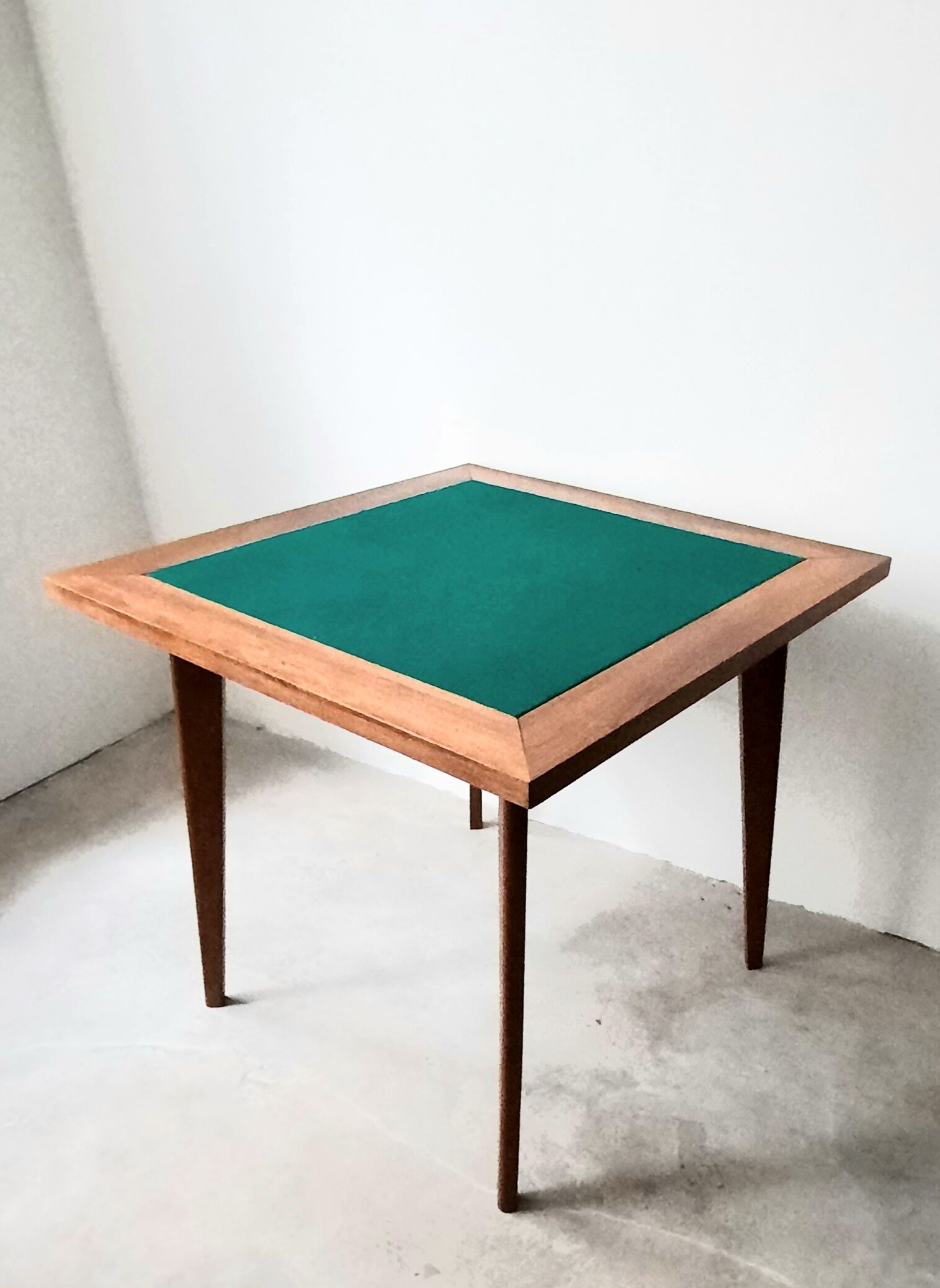 Oak Foldable Games Table - Profiled Compass Feet - Vintage 50s / 60s