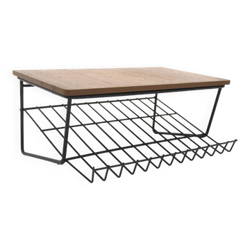 Étagère murale scandinave en teck, Suède 1960