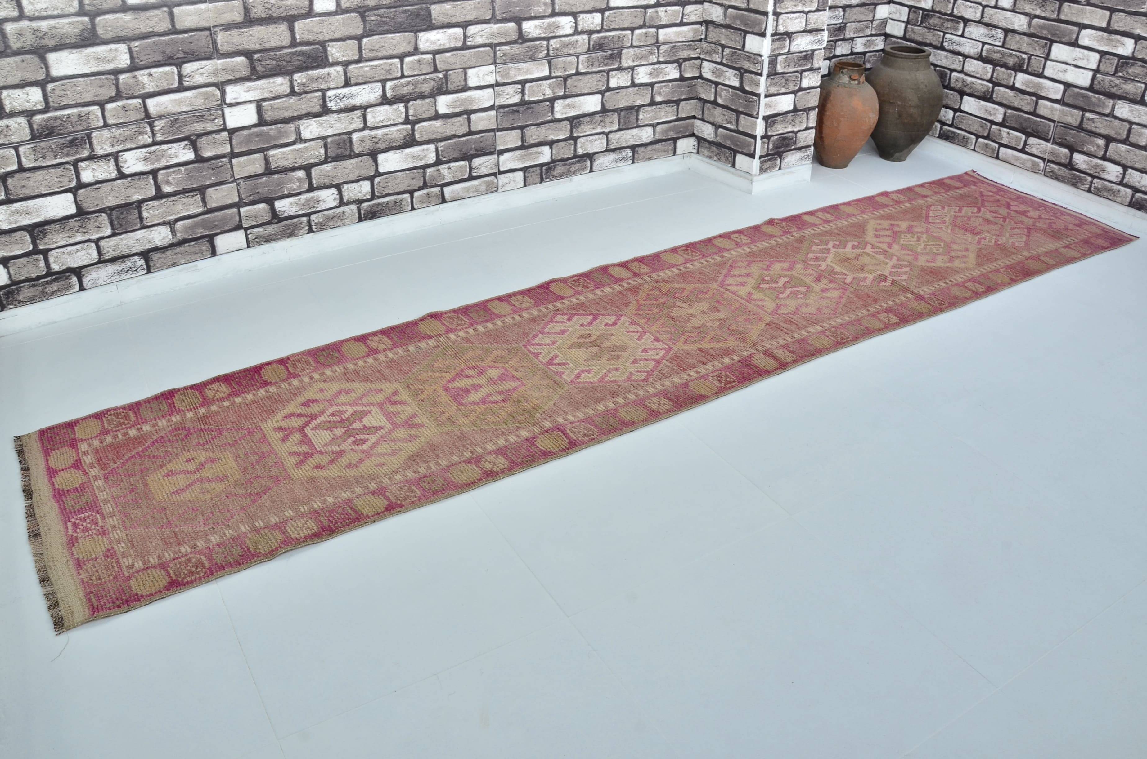 Tapis de couloir géométrique turc Oushak Sku 2178