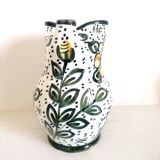 Pitcher with a pinched ceramic beak