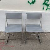 4 chairs X-line series by Niels Jorgen Haugesen for Magis, ITALY 1977