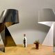 Ribbon salon lamp design Claire Norcross limited edition chrome brown