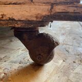 Glazed bahut in old teak