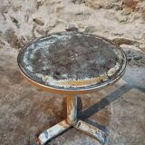 Table bistrot ancienne en fer – Table à vin française, début XXe siècle