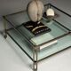 Table basse en verre vintage