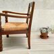 Wood armchair turned mulched way