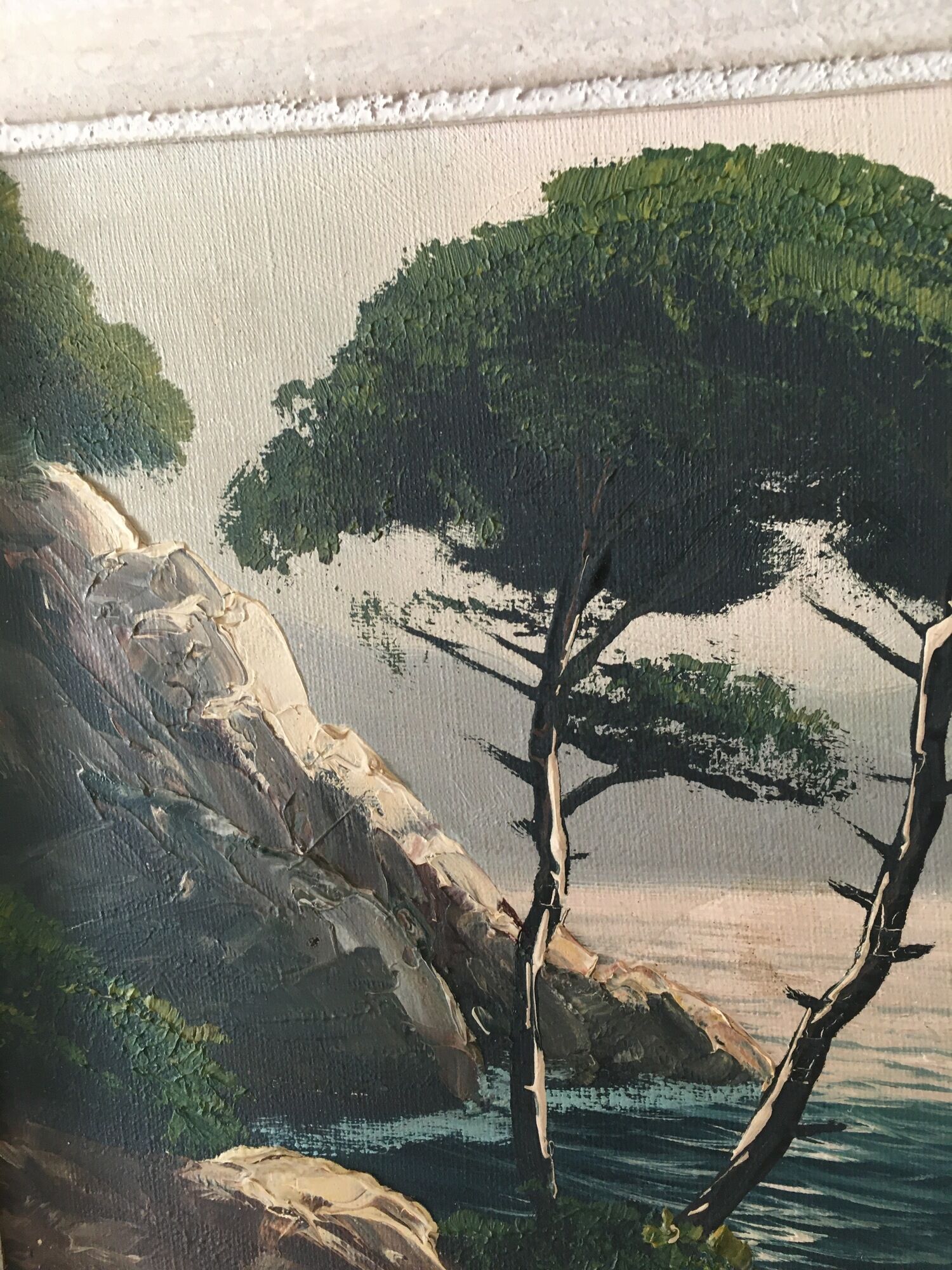 Oil on canvas raymond normand landscape "côte d'azur" 39x34 cm