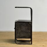 Set of iron nightstands, 1950s