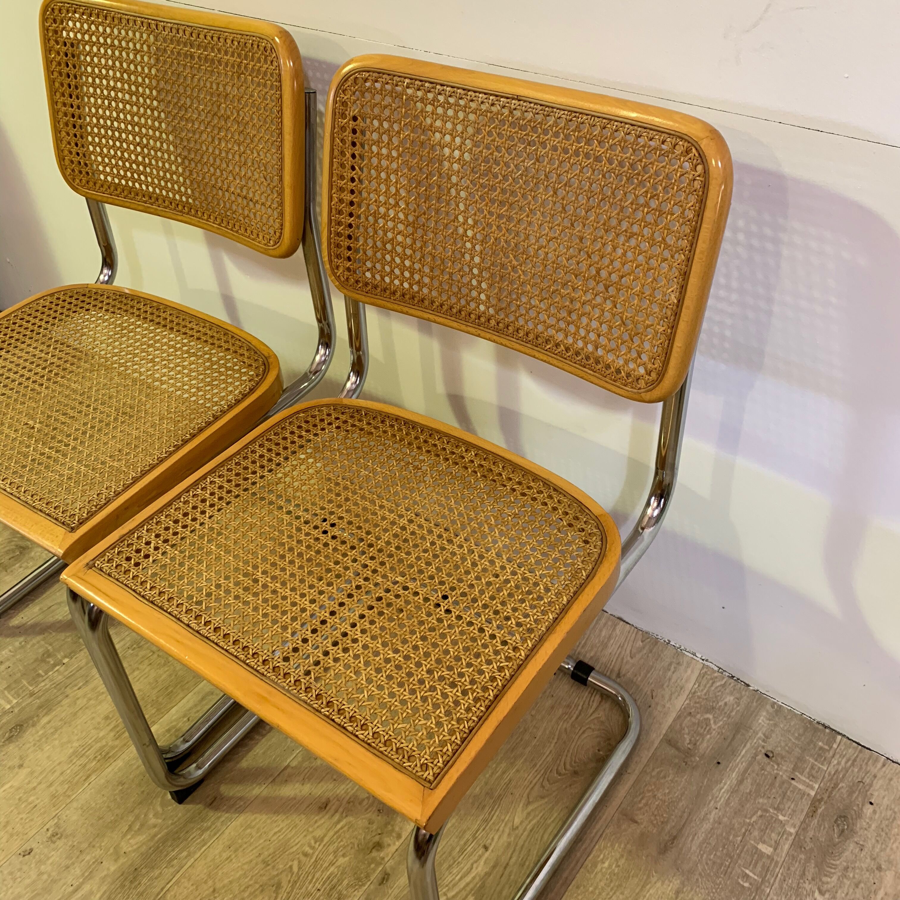 Lot of 2 chairs Cesca by Marcel Breuer