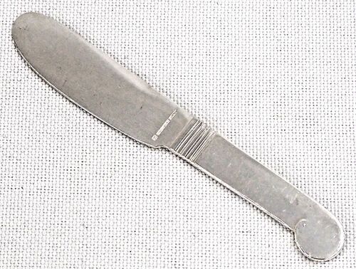 Christofle, 6 butter knives, spreaders, Luc Lanel, in silver-plated metal.