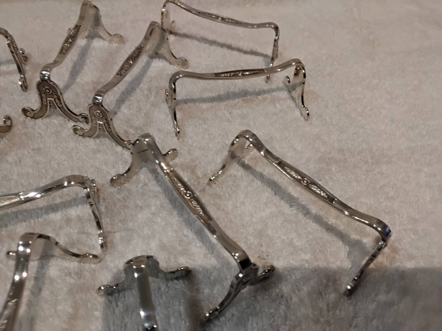 12 silver-plated knife holders Christofle Marie Antoinette LXVI