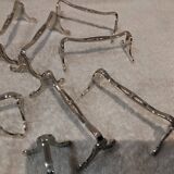 12 silver-plated knife holders Christofle Marie Antoinette LXVI