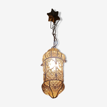 Ancienne lanterne vénitienne en verre