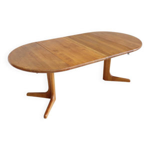 Table à manger ronde - teck extensible