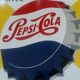 Old sheet metal plate "Drink Pepsi-Cola" 49x49cm 1960