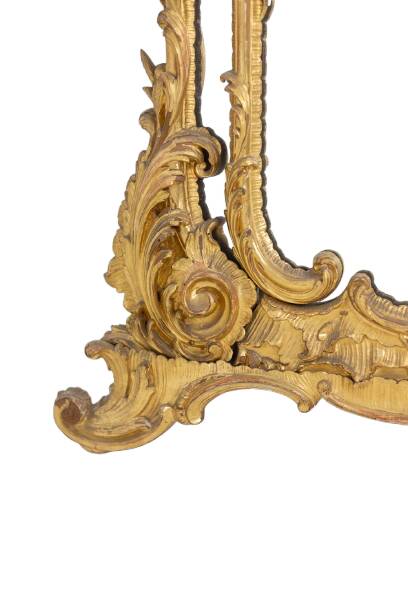 Louis XV style mirror with glazing beads. Napoleon III period, circa 1880.