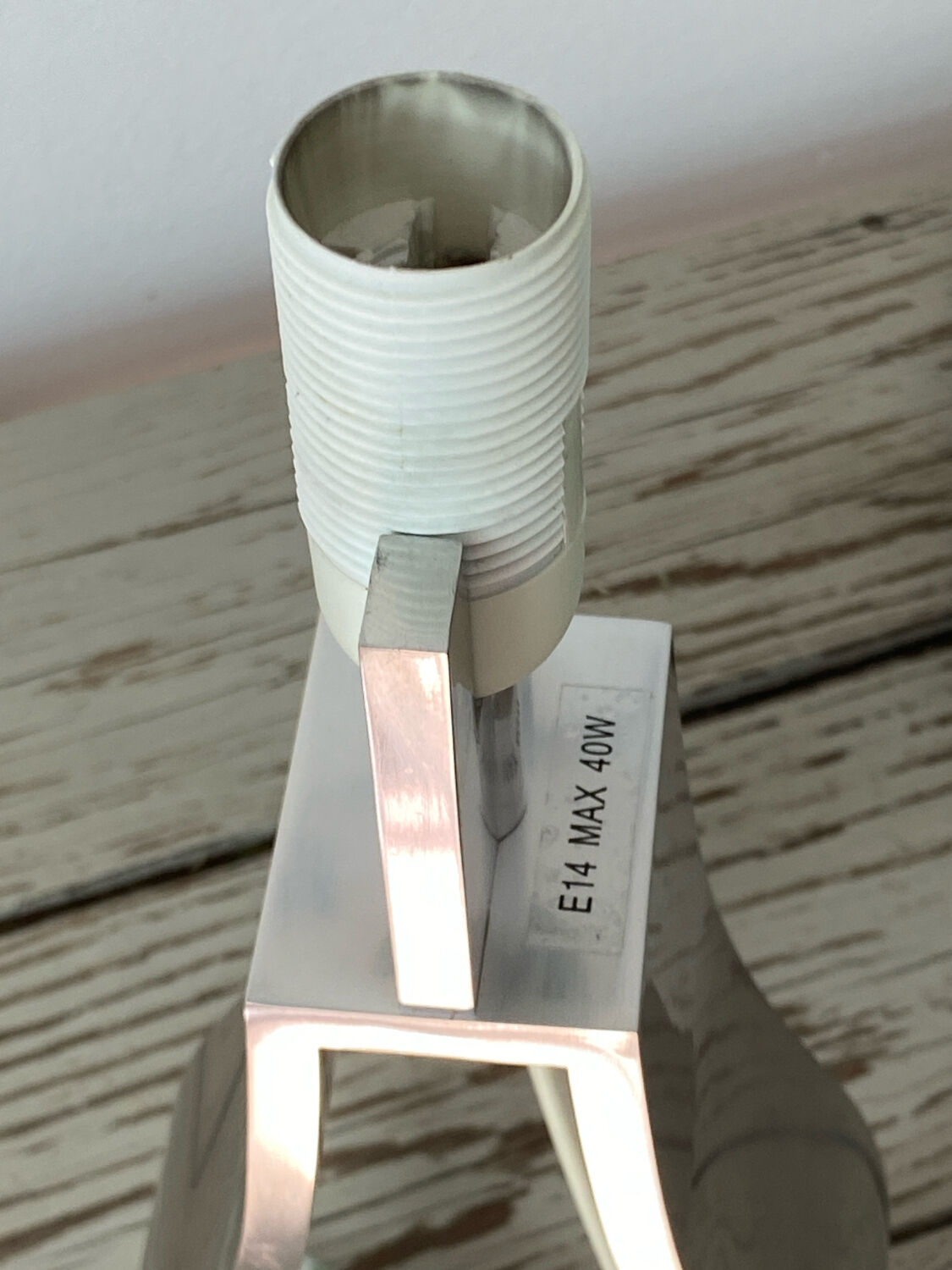 Lampe en aluminium design, Klabb Ikea, années 90