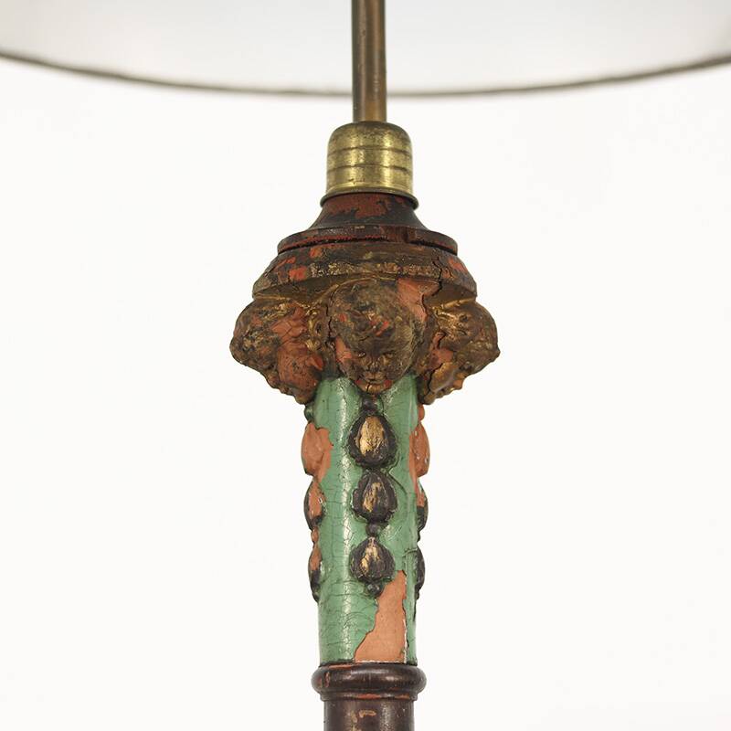 Standing antique English floor lamp