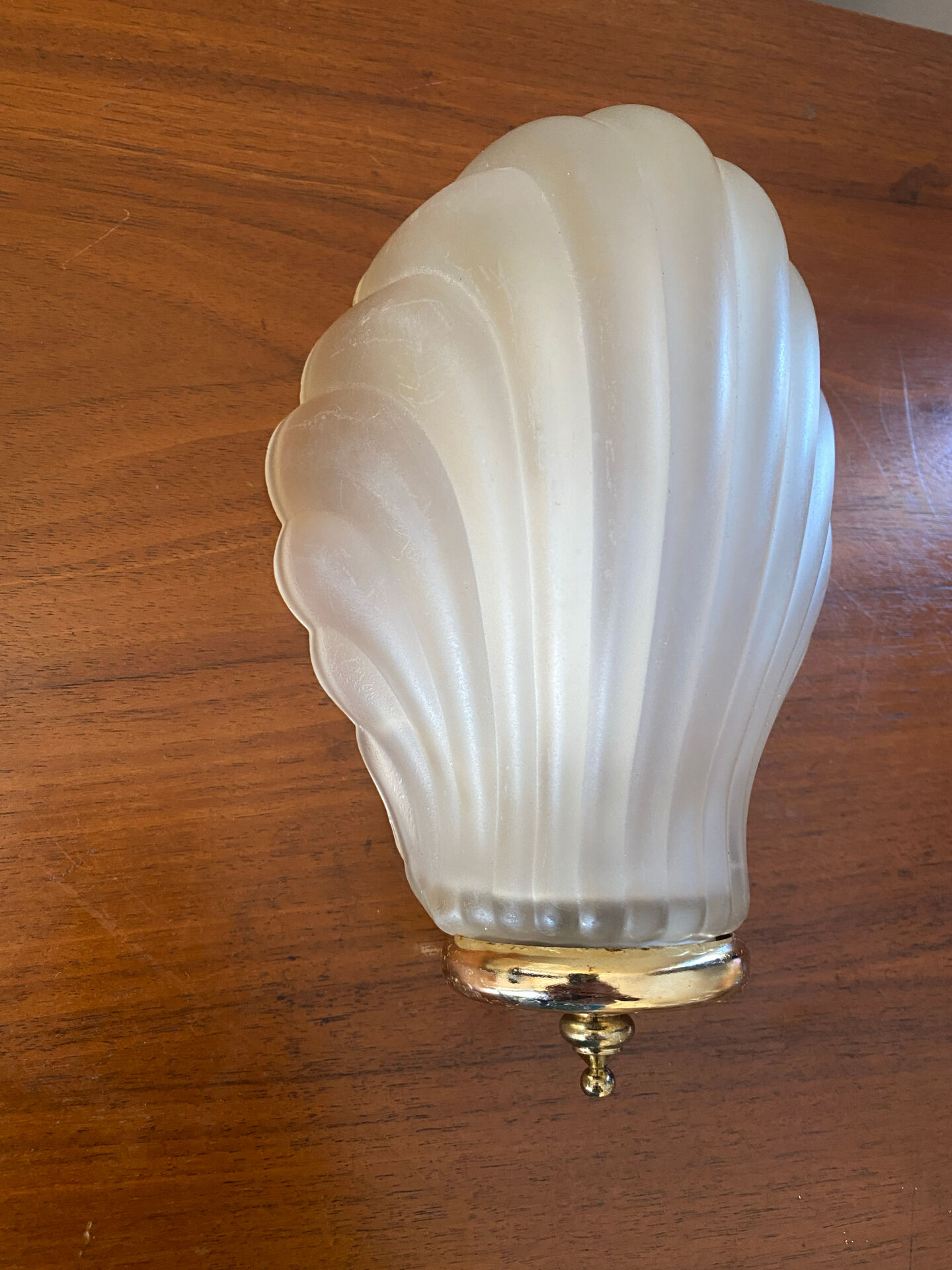 Pair of Art Deco shell wall lights