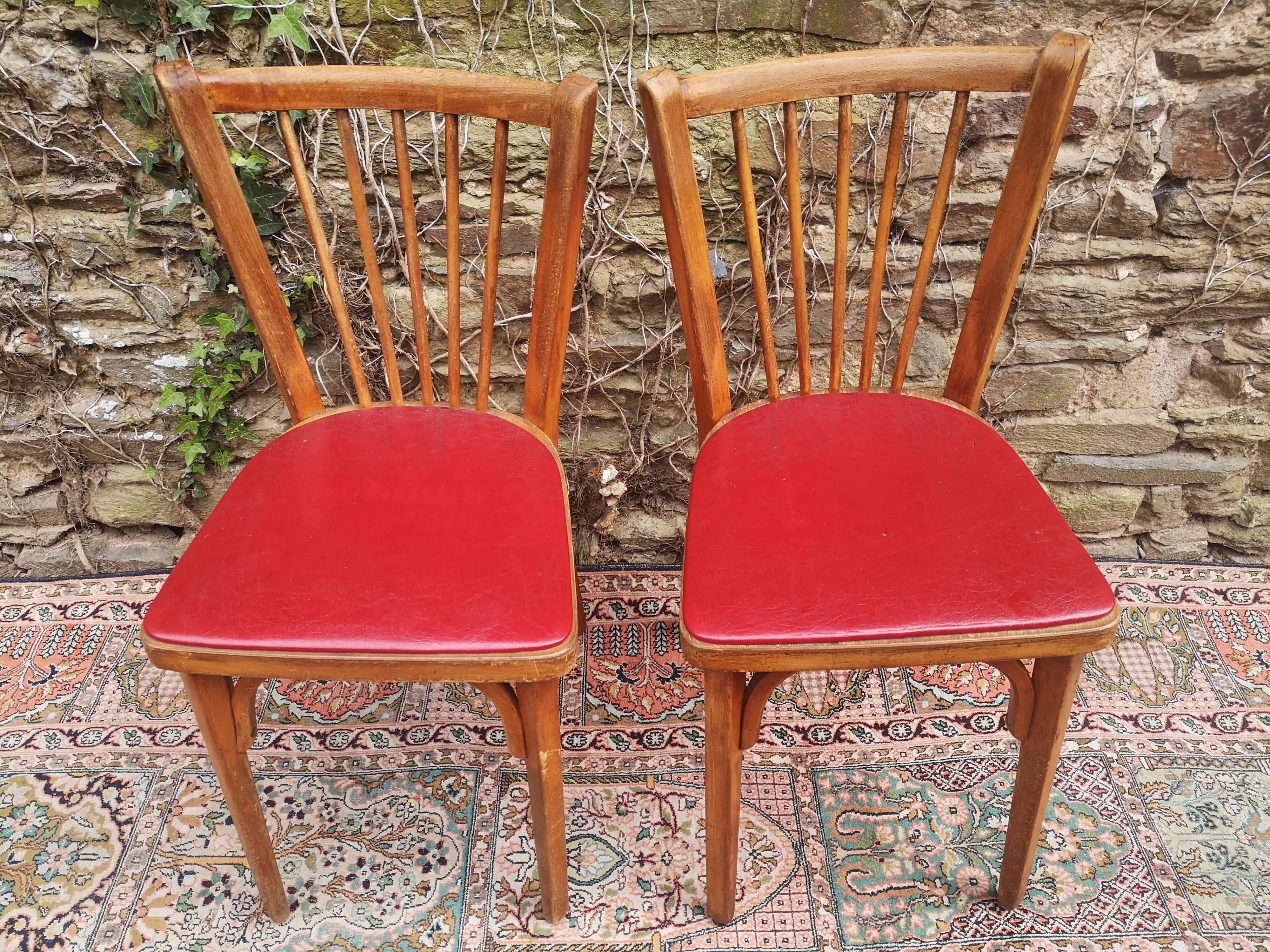 Pair of baumann chairs