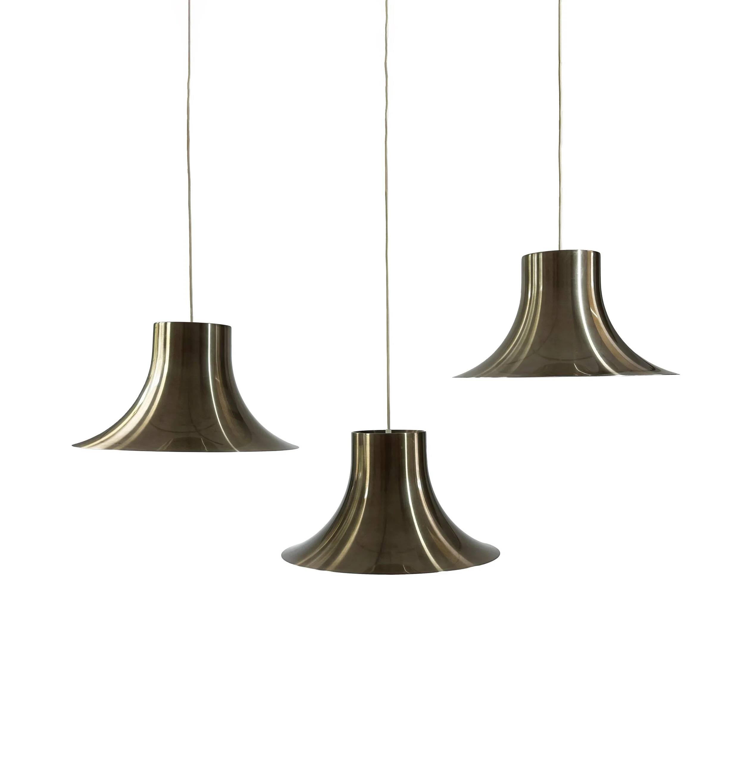 3 "Ascot" pendant lights by RAAK Amsterdam, 1960s