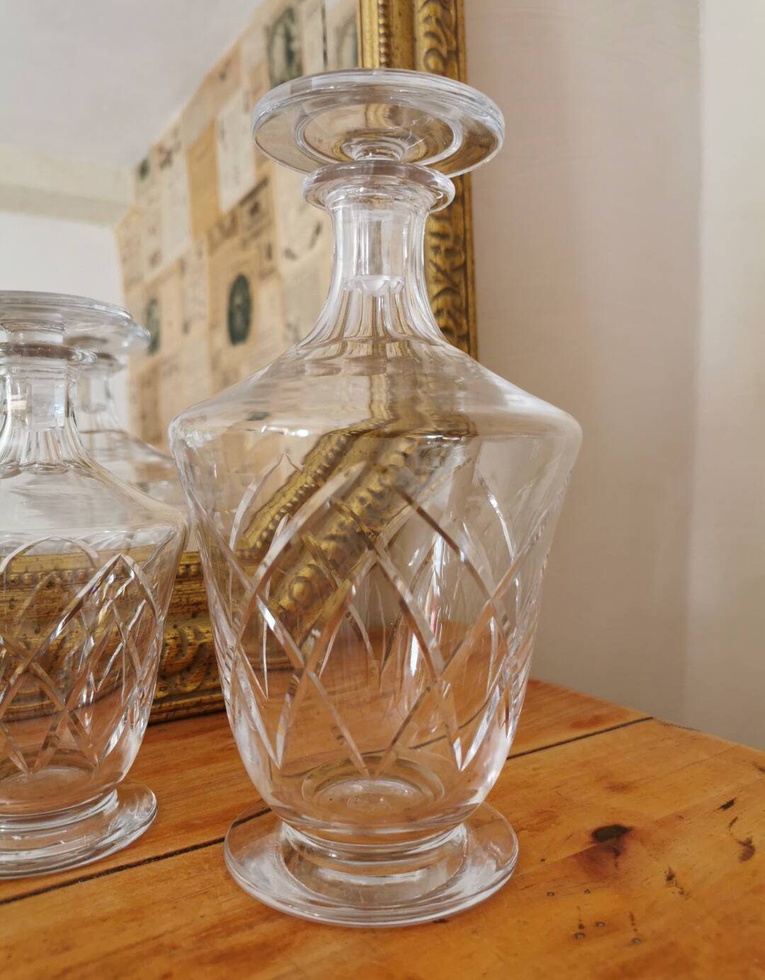 Argental crystal decanters