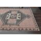 Vintage Turkish Oushak Wool Runner Handmade Wool Runner Rug 123x376