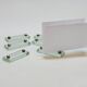 6 Porte Cartes Support Cartes Nom Emplacement A Table Verre Et Métal Argenté