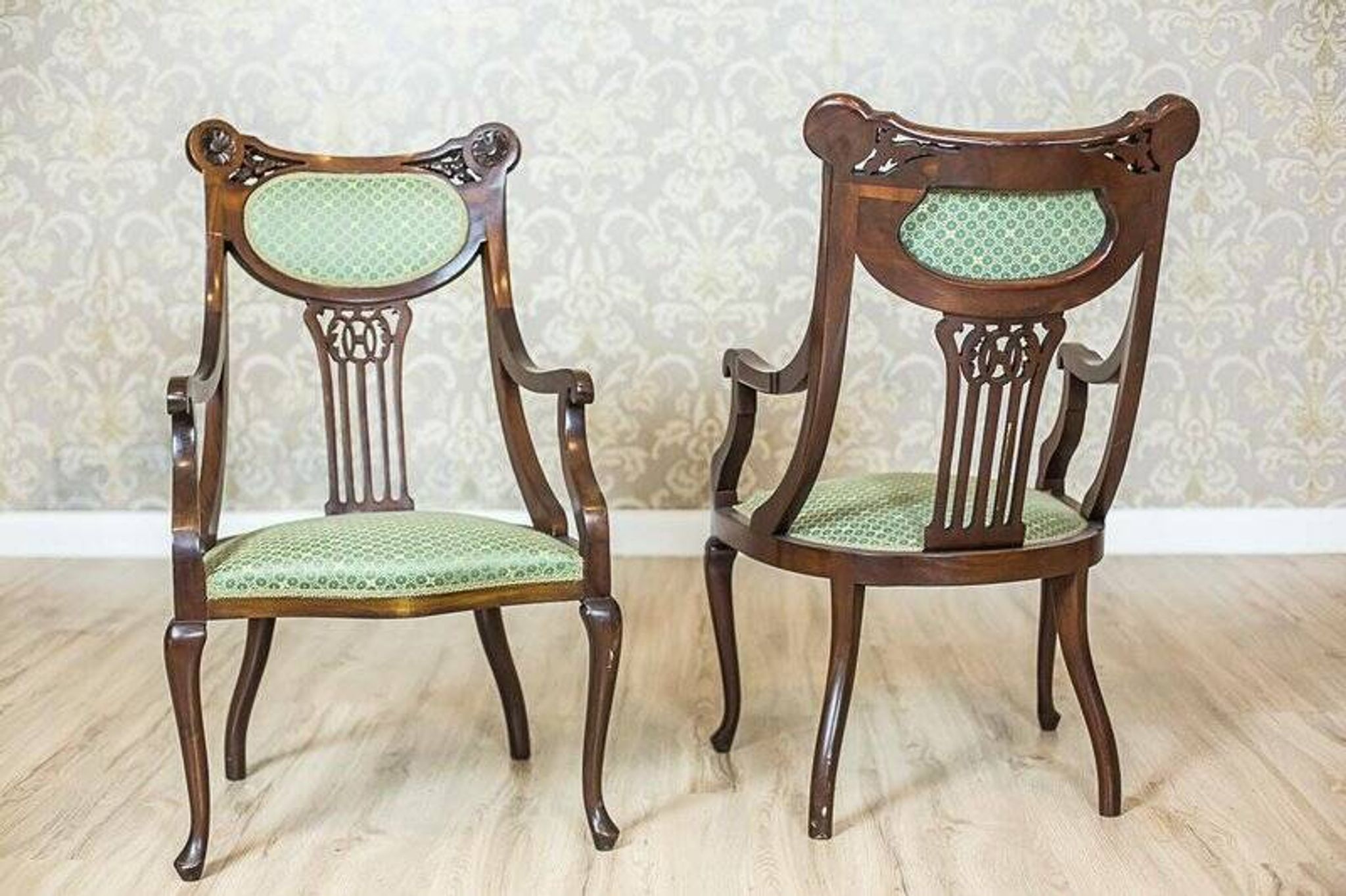 Ensemble de salon Art Nouveau, 1910, ensemble de 3 pièces