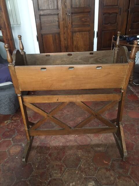 Antique rocking cradle