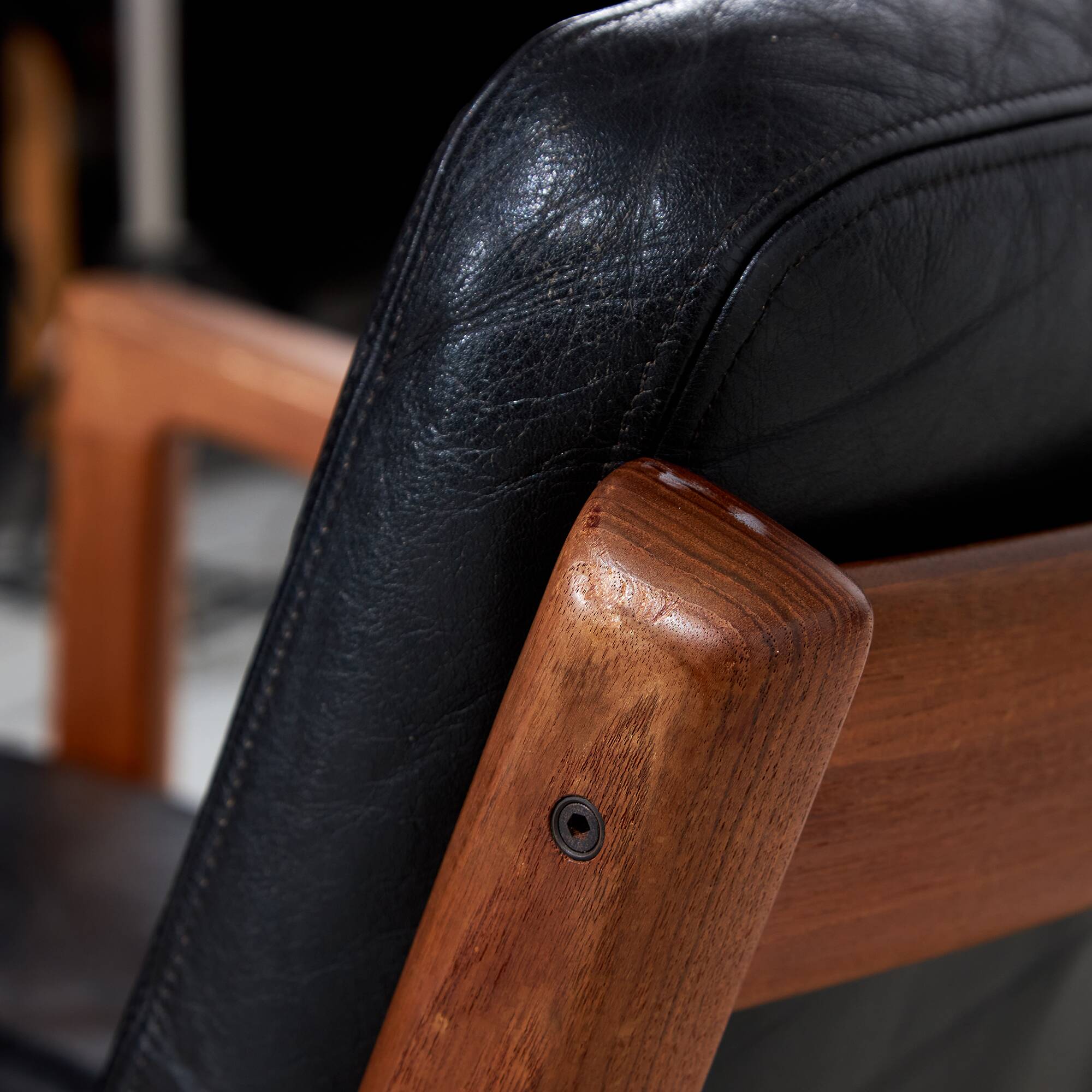 Senator Leather Sofa Set by Ole Wanscher for France & Søn, 1960s, Set of 3 (MK10221)