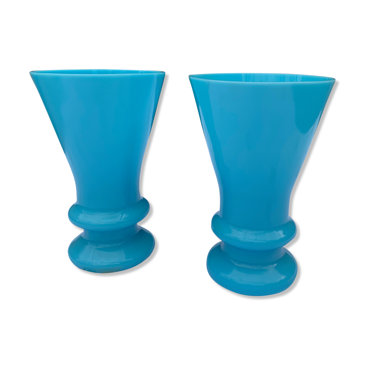 Pair of opaline vases