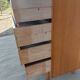vintage chest of drawers, 60s-70s, "hidden" handles
