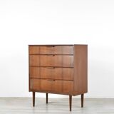 Midcentury Austinsuite Teak Chest Of Drawers. Vintage Modern / Danish Style