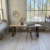 1950s pine farmhouse table 220cm