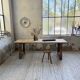 Table de ferme travail pin 1950 220cm