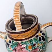 Cruche Pot Faïence - décor dragon - Motifs tourbillonnants et créatures fantastiques - Masse frères