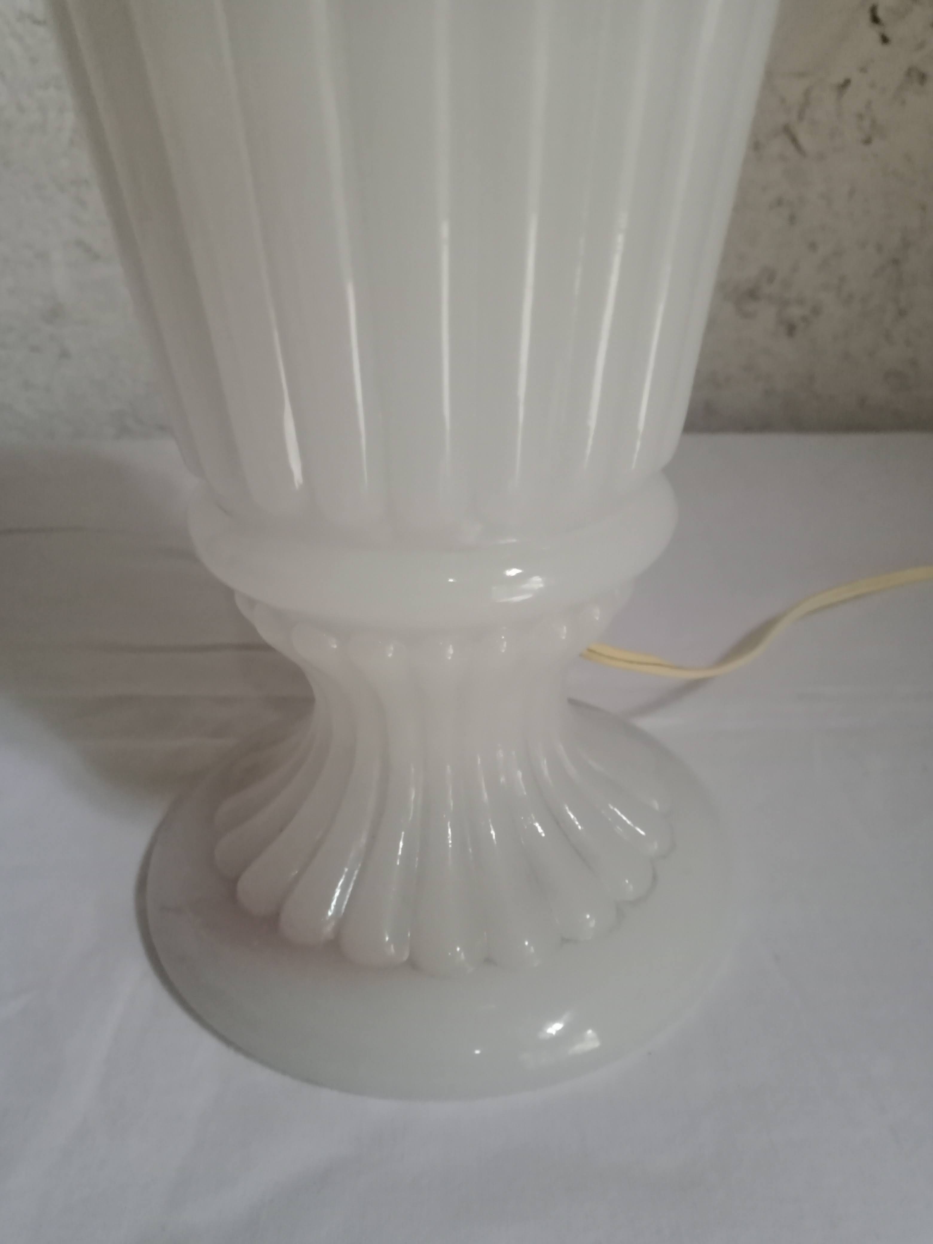 White opaline lamp base