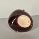 Iridescent ceramic cup or basket / signed / 50s / mid-century / vintage / xxth century