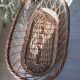 Rattan baby bassinet + stand